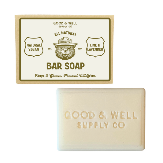Lime & Lavender Smokey Bear Bar Soap