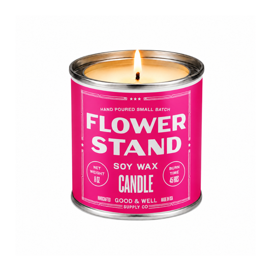 Flower Stand Soy Candle